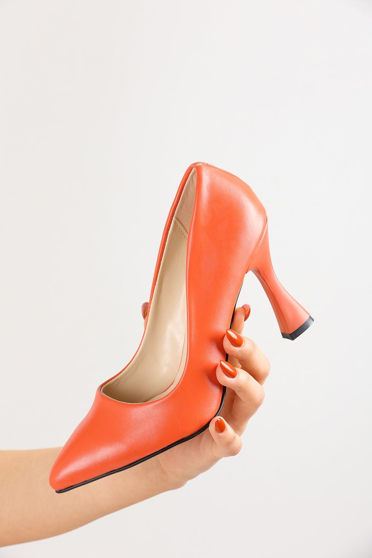 Orange Women's Classic Heeled Shoes 2706