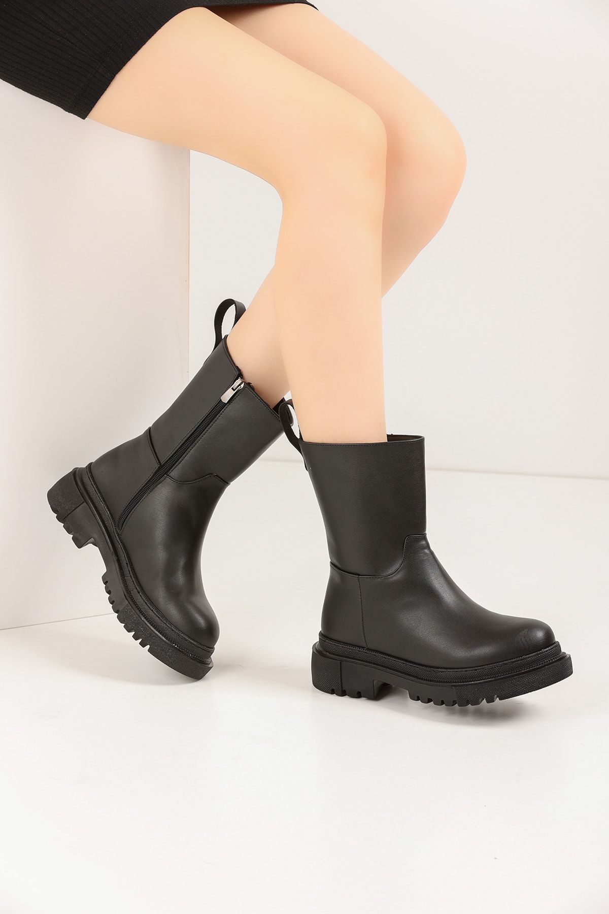 Black Women's Boots Ez214