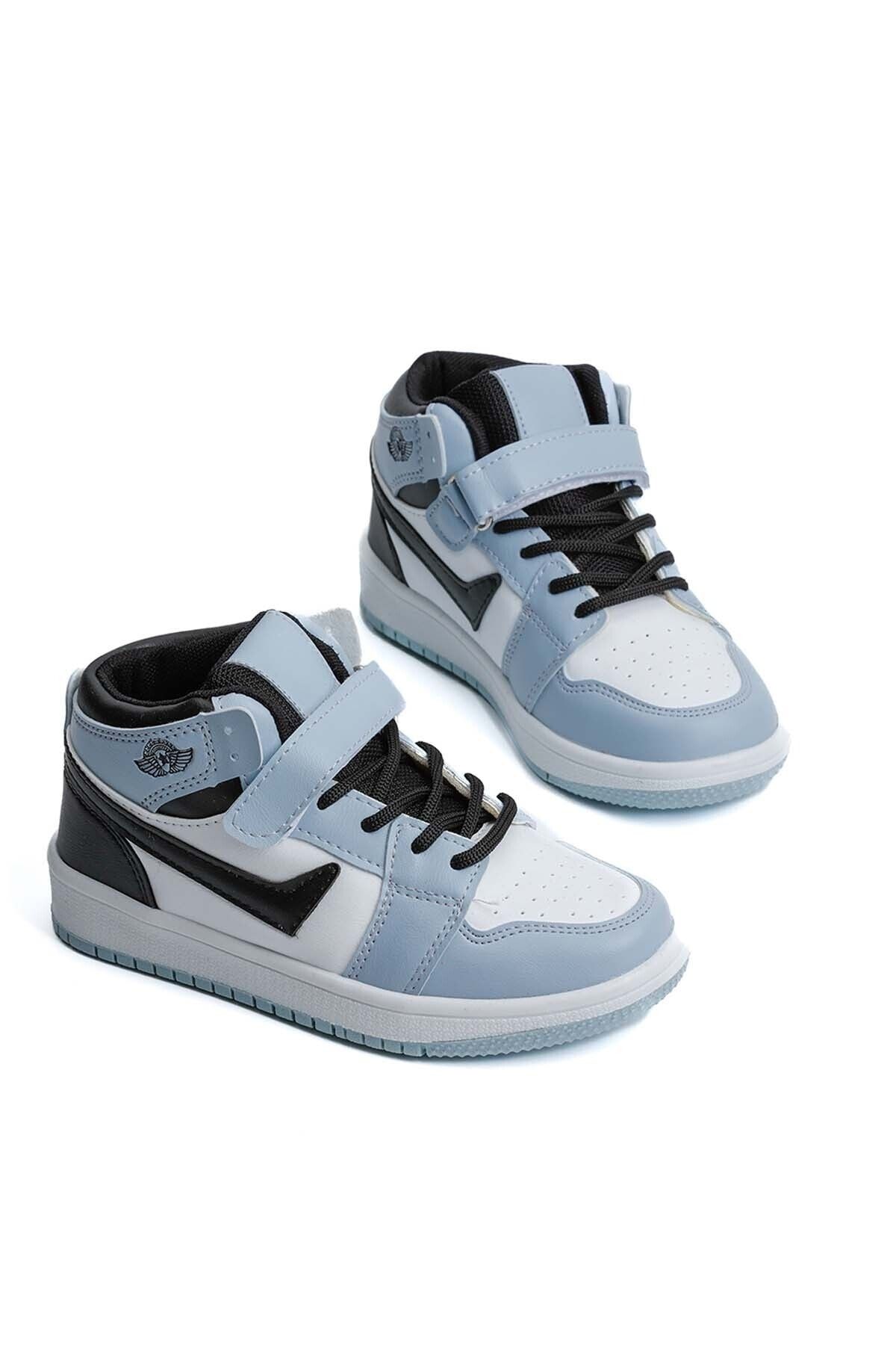 White Blue Kids Sneaker 7169