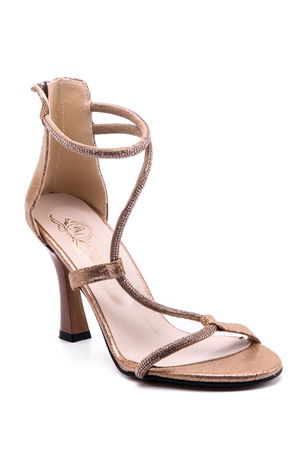 Gold Women's Classic Heeled Shoes 4950