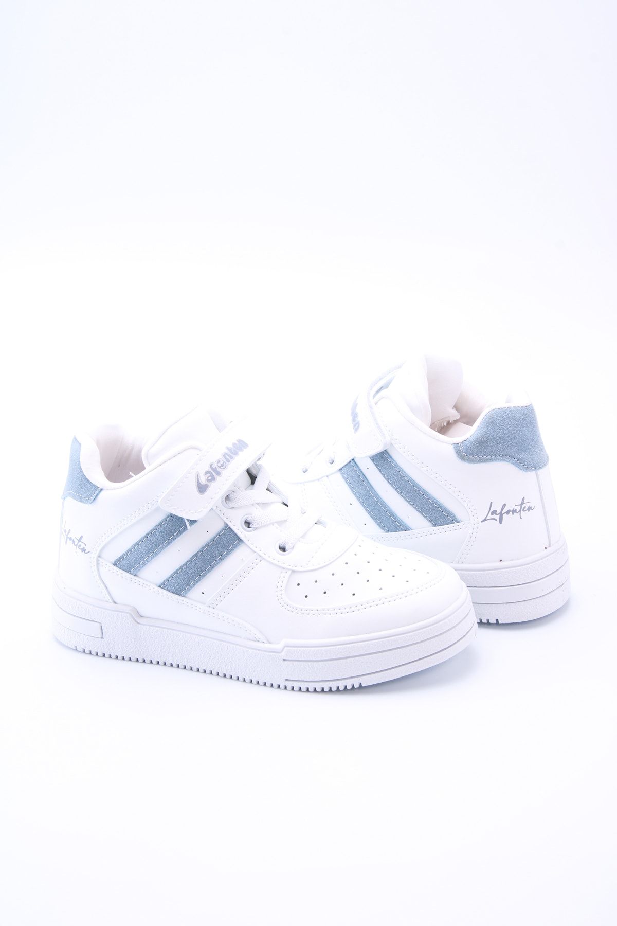 White Gray Kids Sneaker Ez716