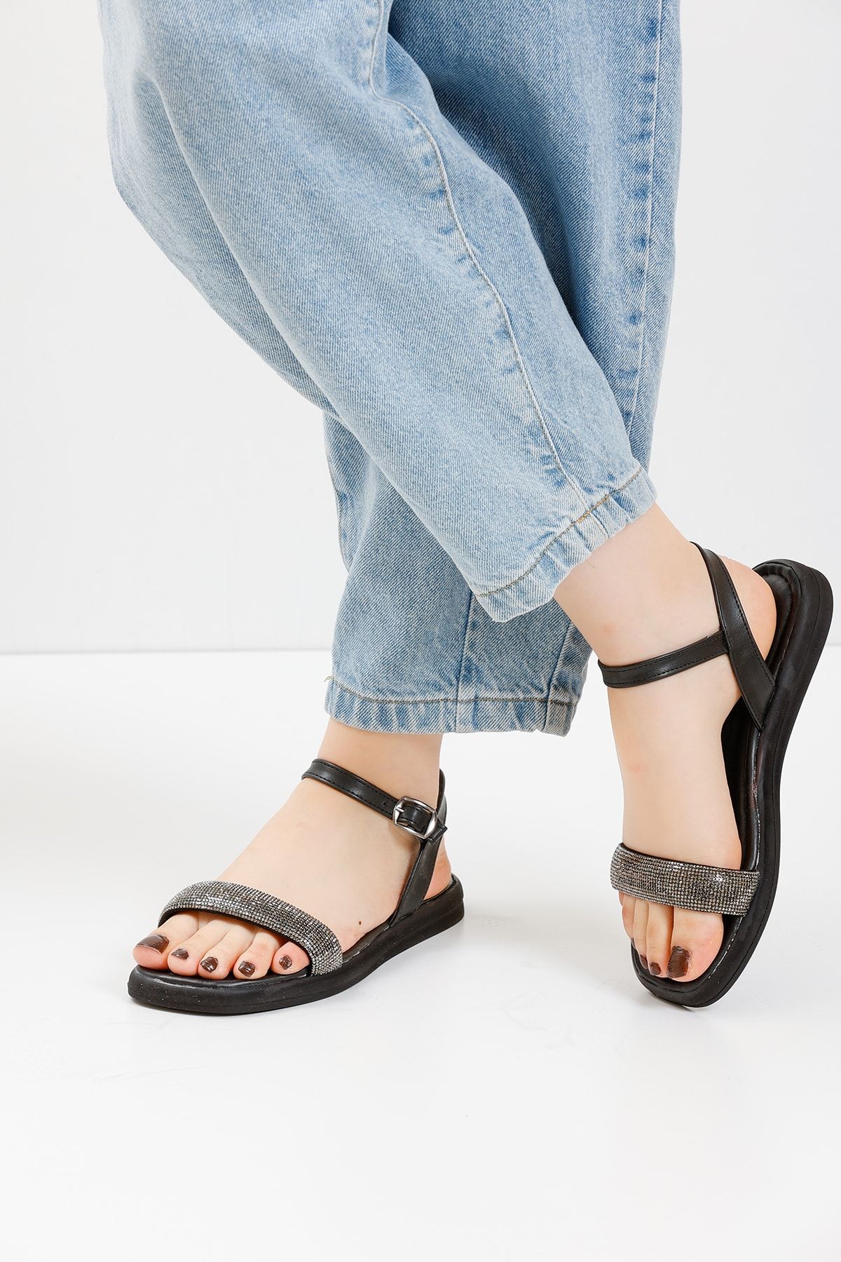 Black Women's Sandals S-12