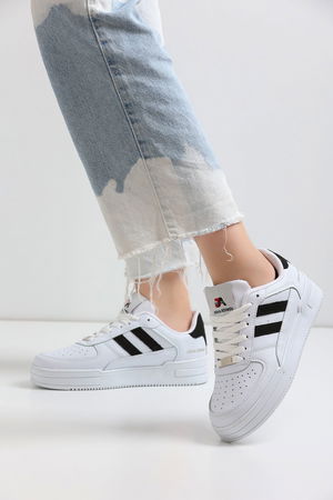 White Black Women's Sneaker 176