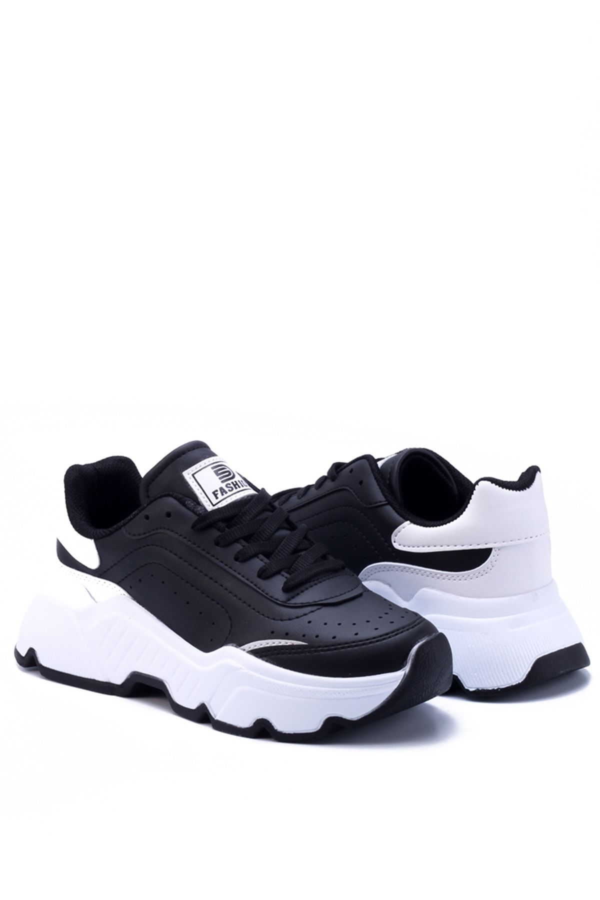 Black and White Women's Sneaker 0146