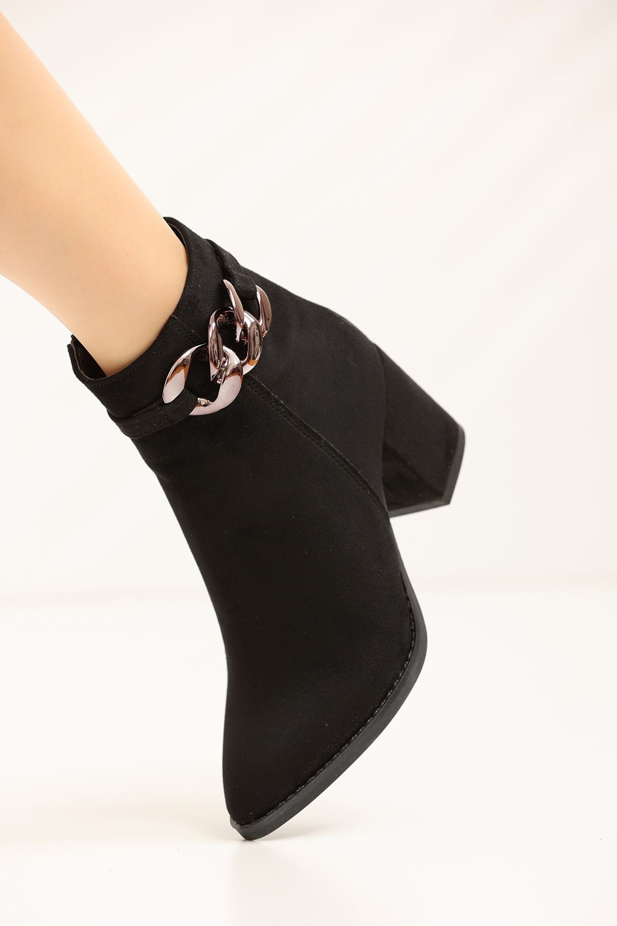 Black Suede Women's Boots 2360