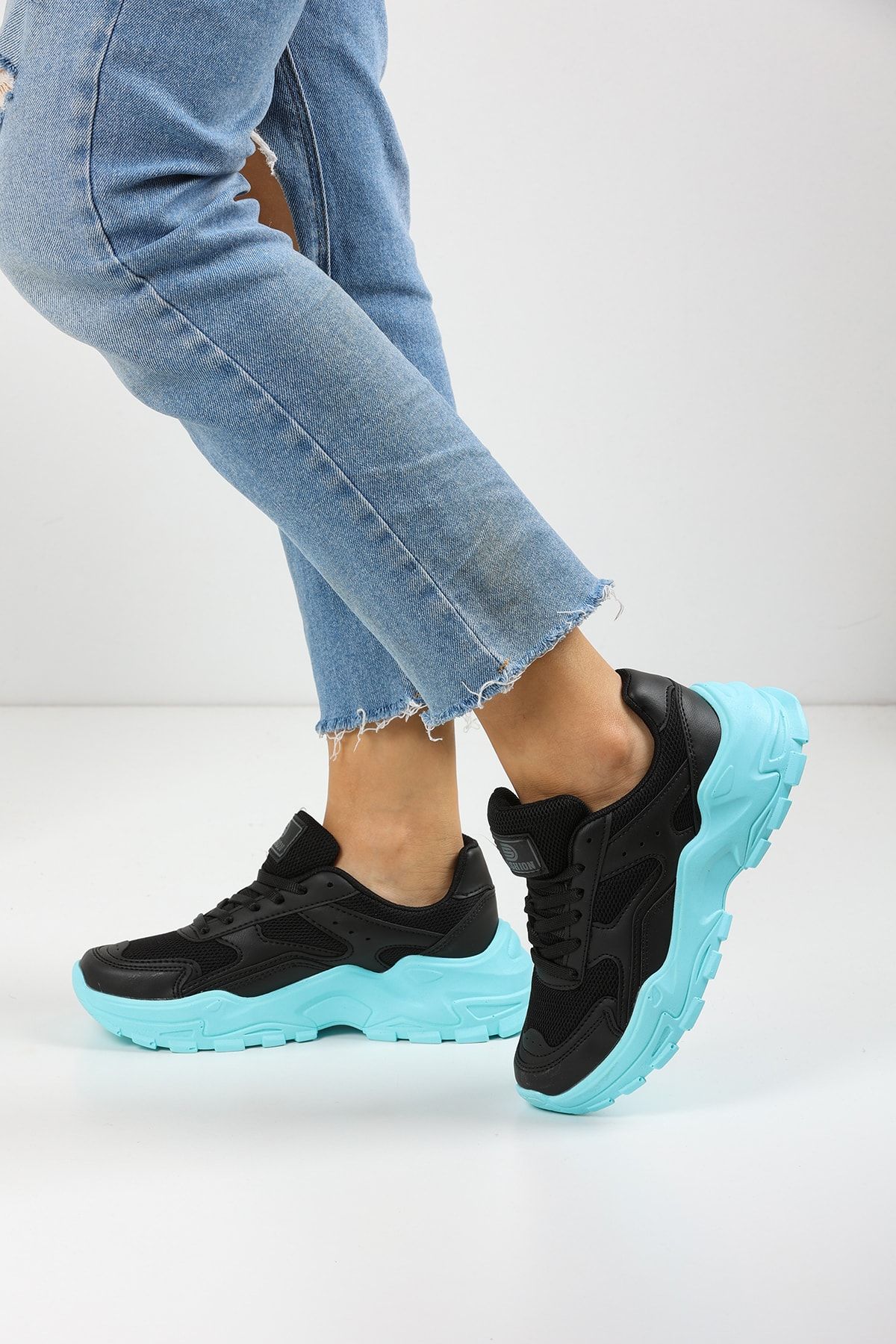 Black Blue Women's Sneaker 0150