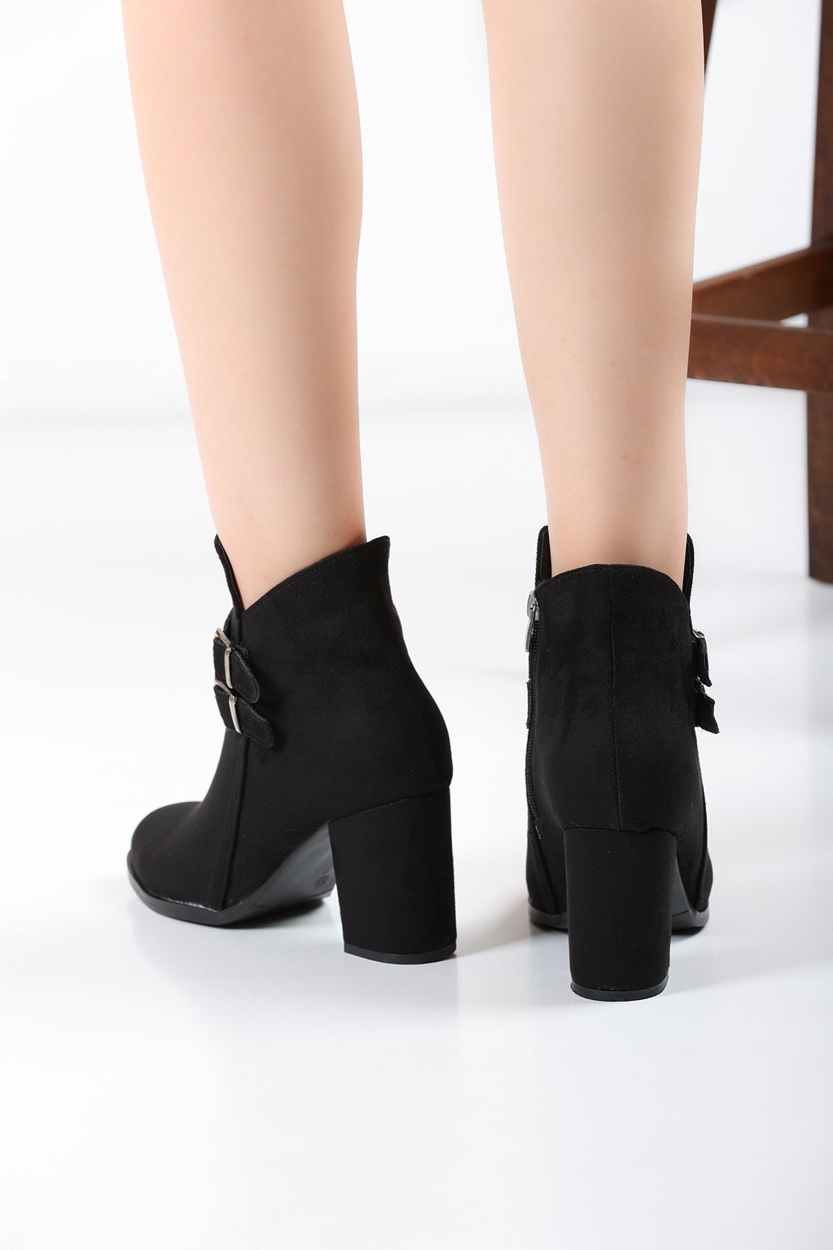 Black Suede Women's Boots 3030