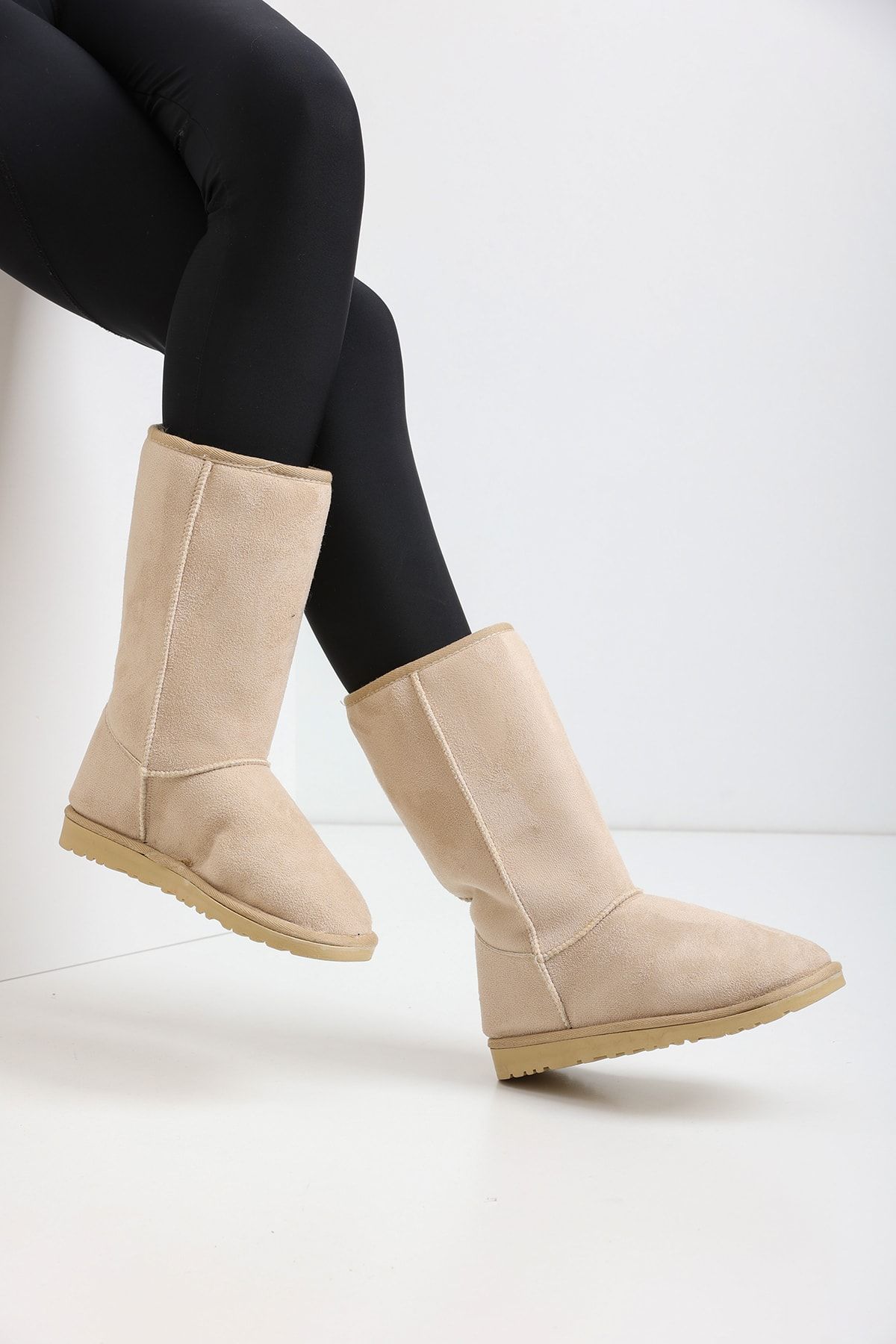 Beige Women's Boots Ug03