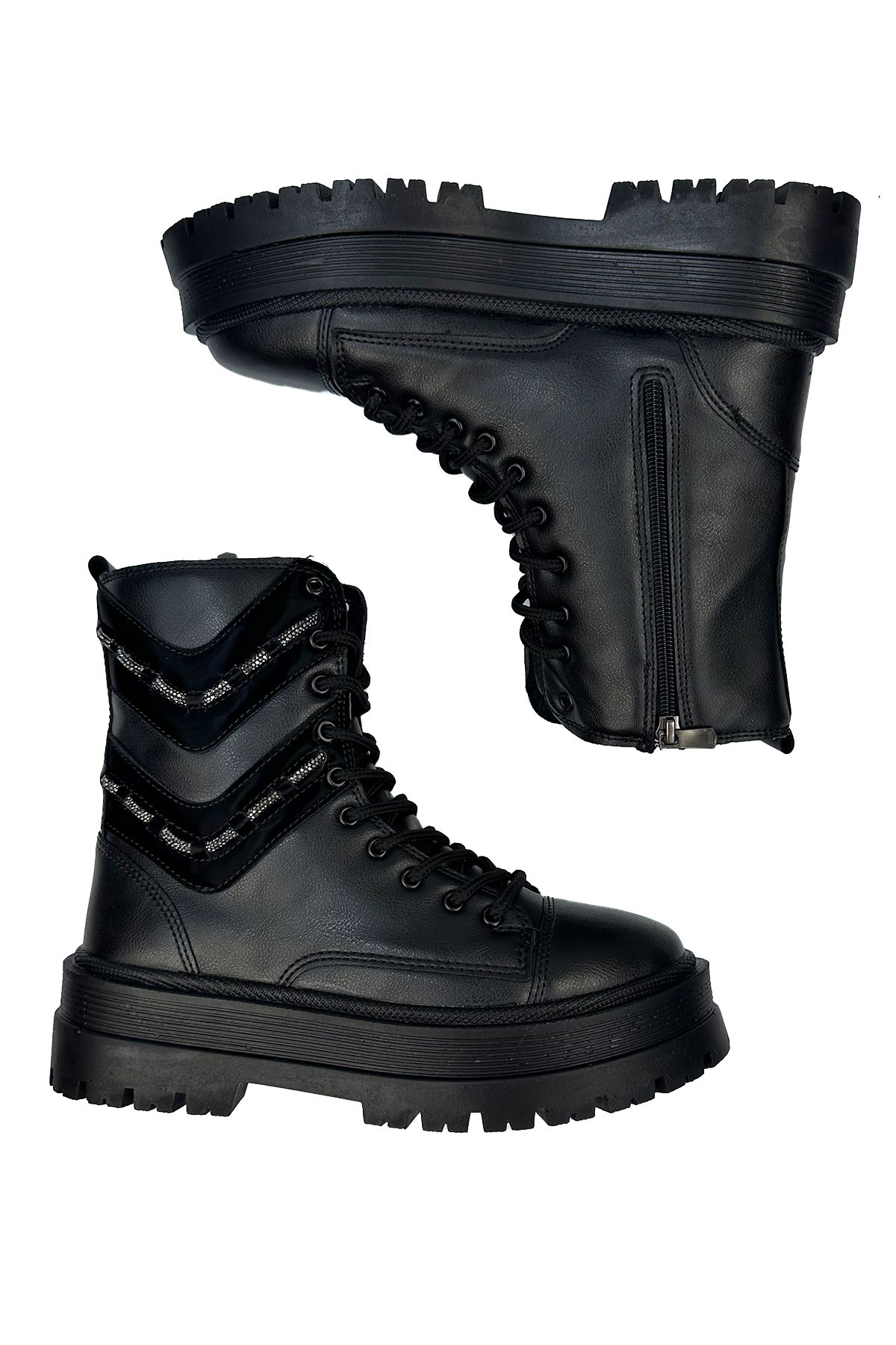 Black Women's Postal Boots 197