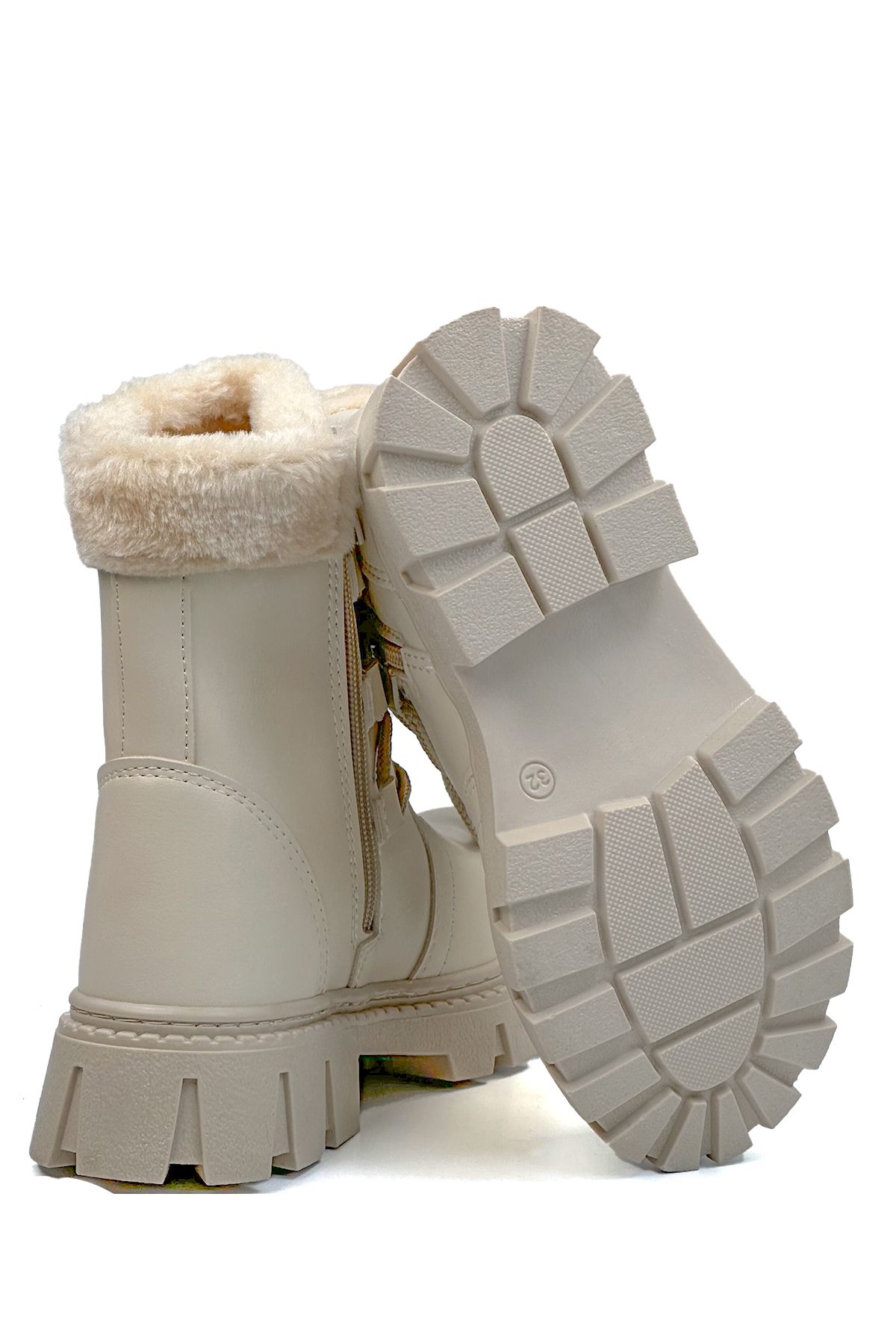 Beige Children's Postal Boots 485