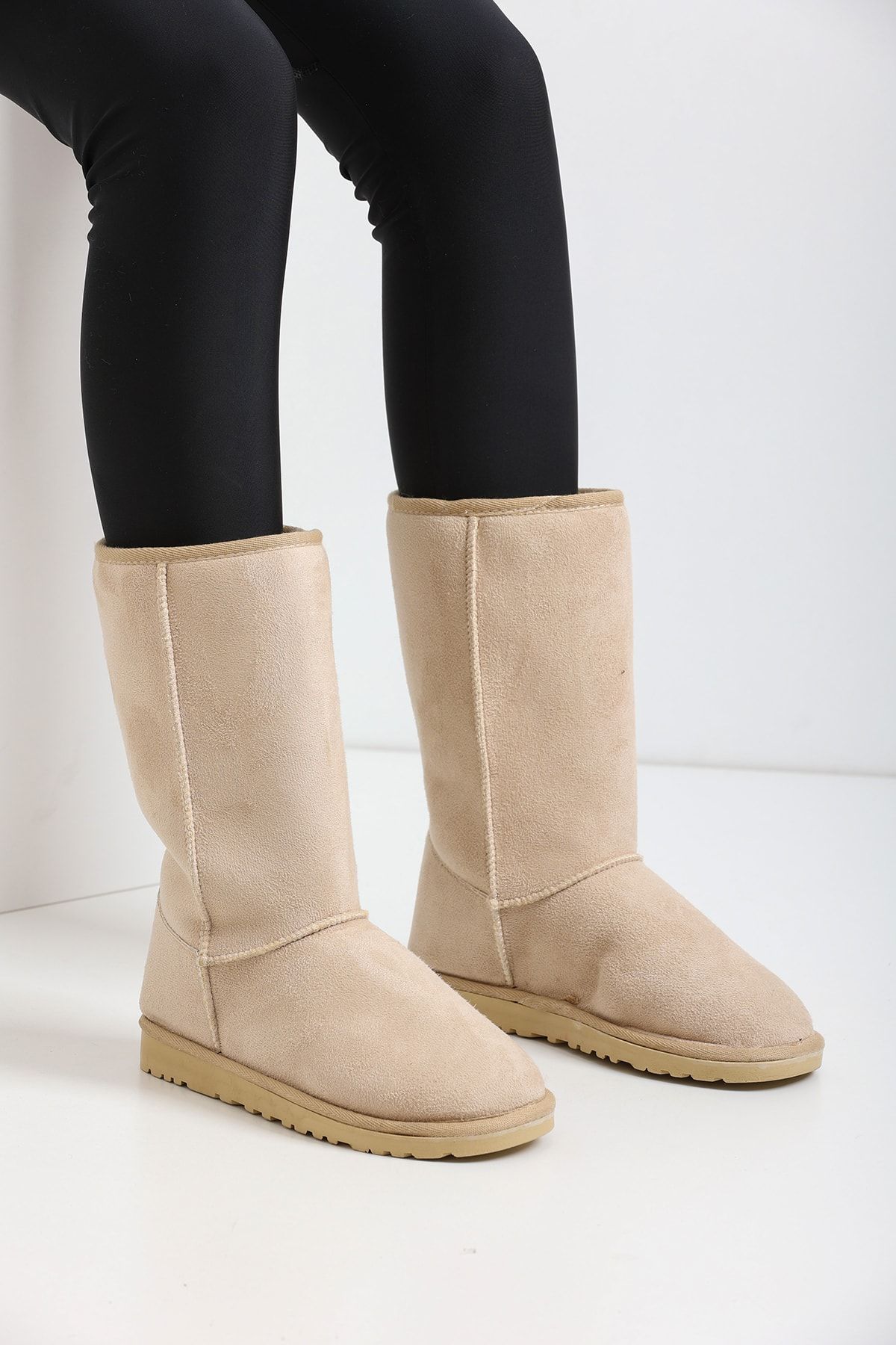 Beige Women's Boots Ug03