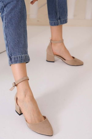 Ten Suede Women's Classic Heeled Shoes 2900