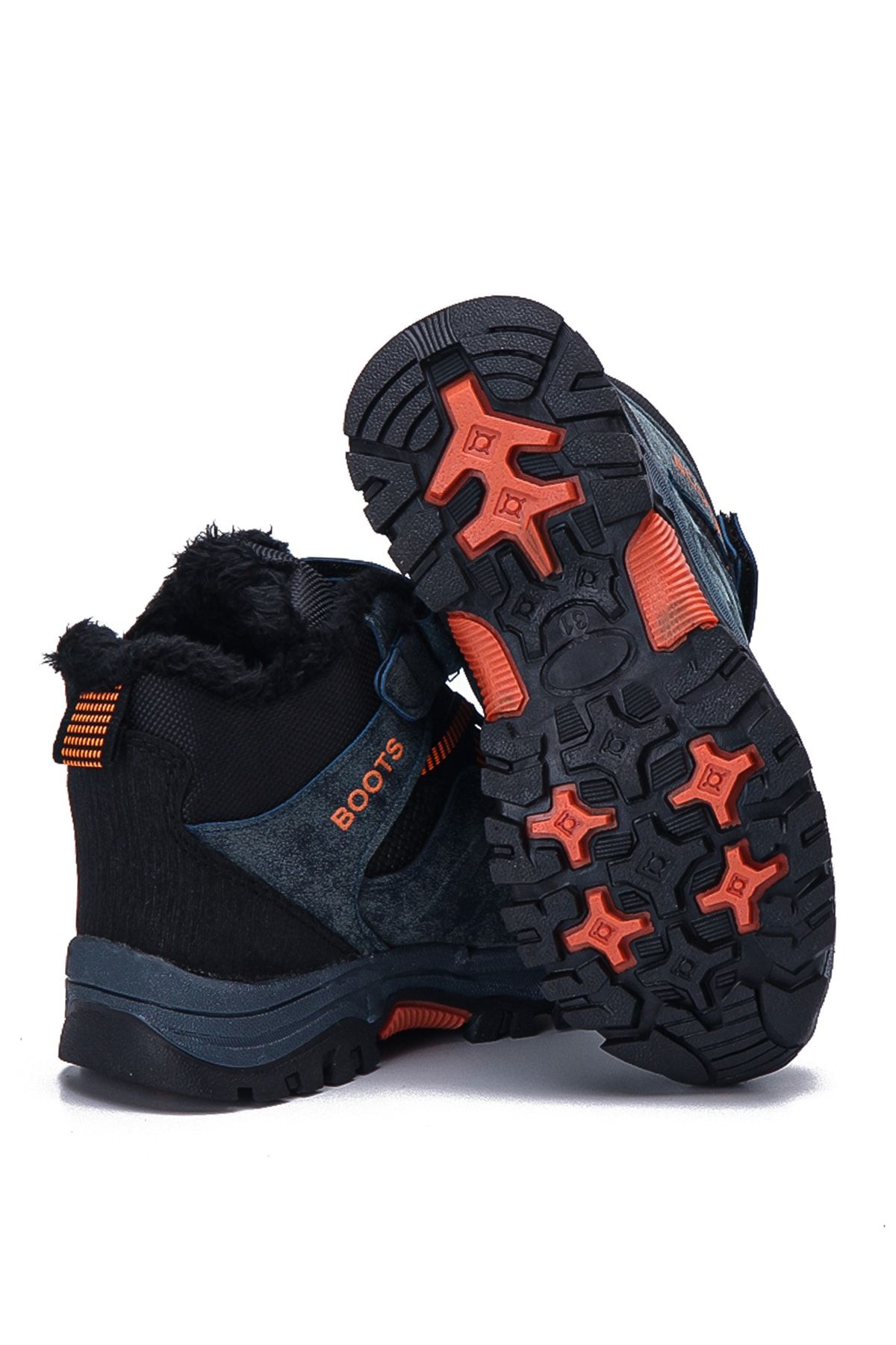 Navy Blue Children's Boots 3018