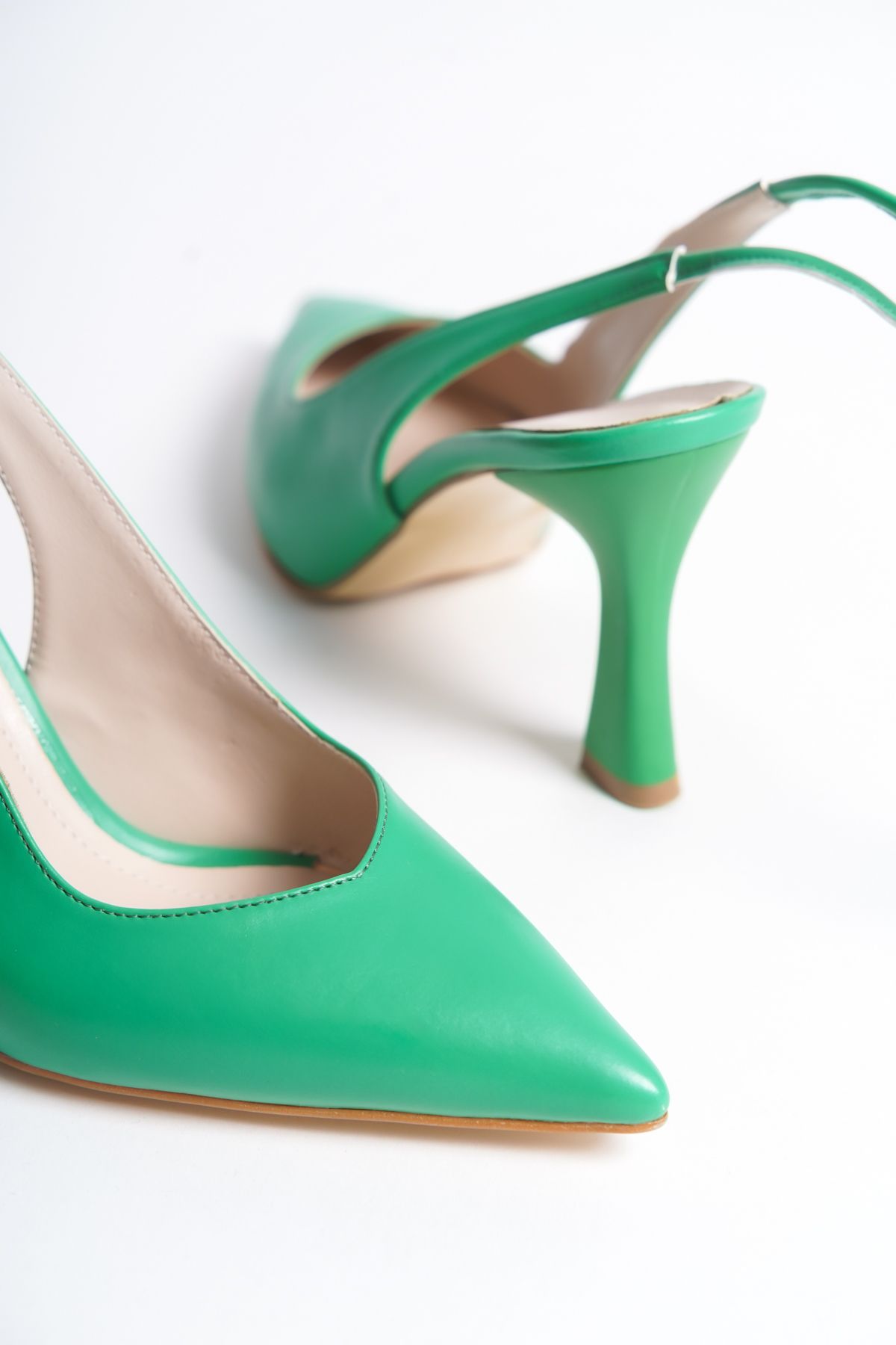 Green Women's Heeled Shoes 4045