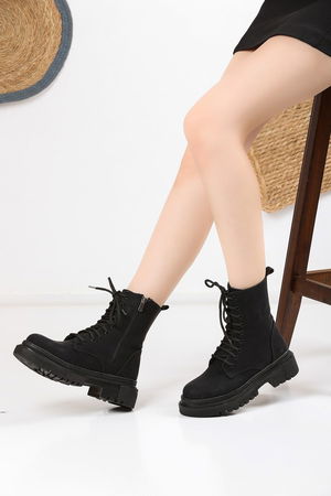 Black Matte Women's Boots 2155