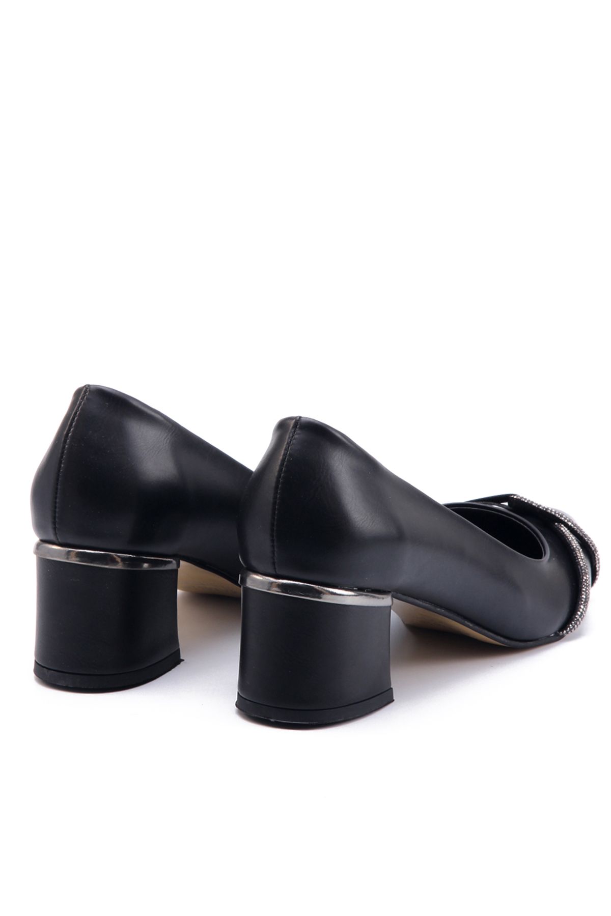 Black Women's Stone Heeled Shoes 2006