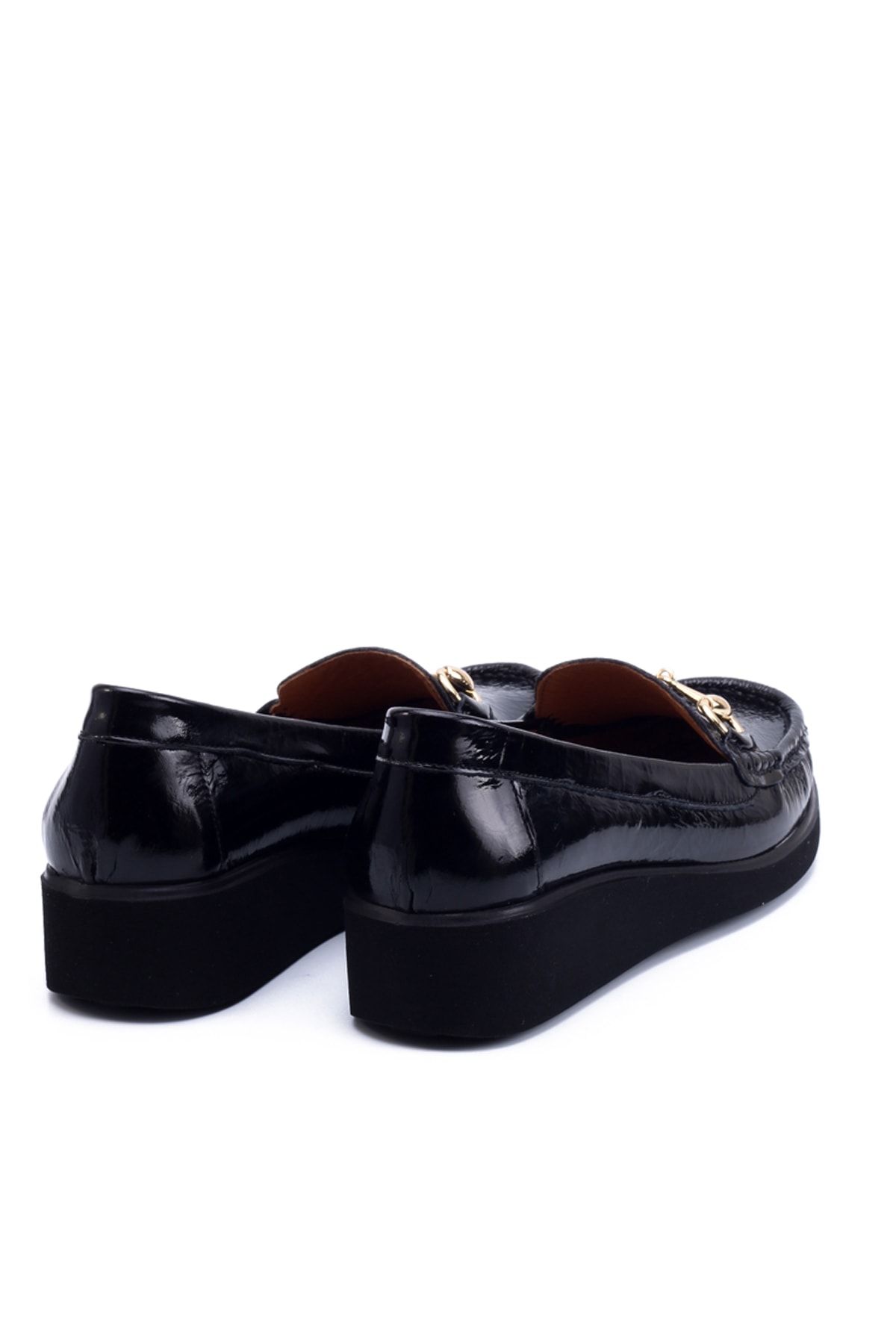 Black Women's Genuine Leather Shoes 747