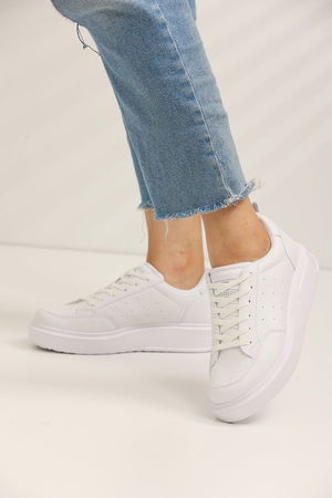 White Women's Sneaker 0148