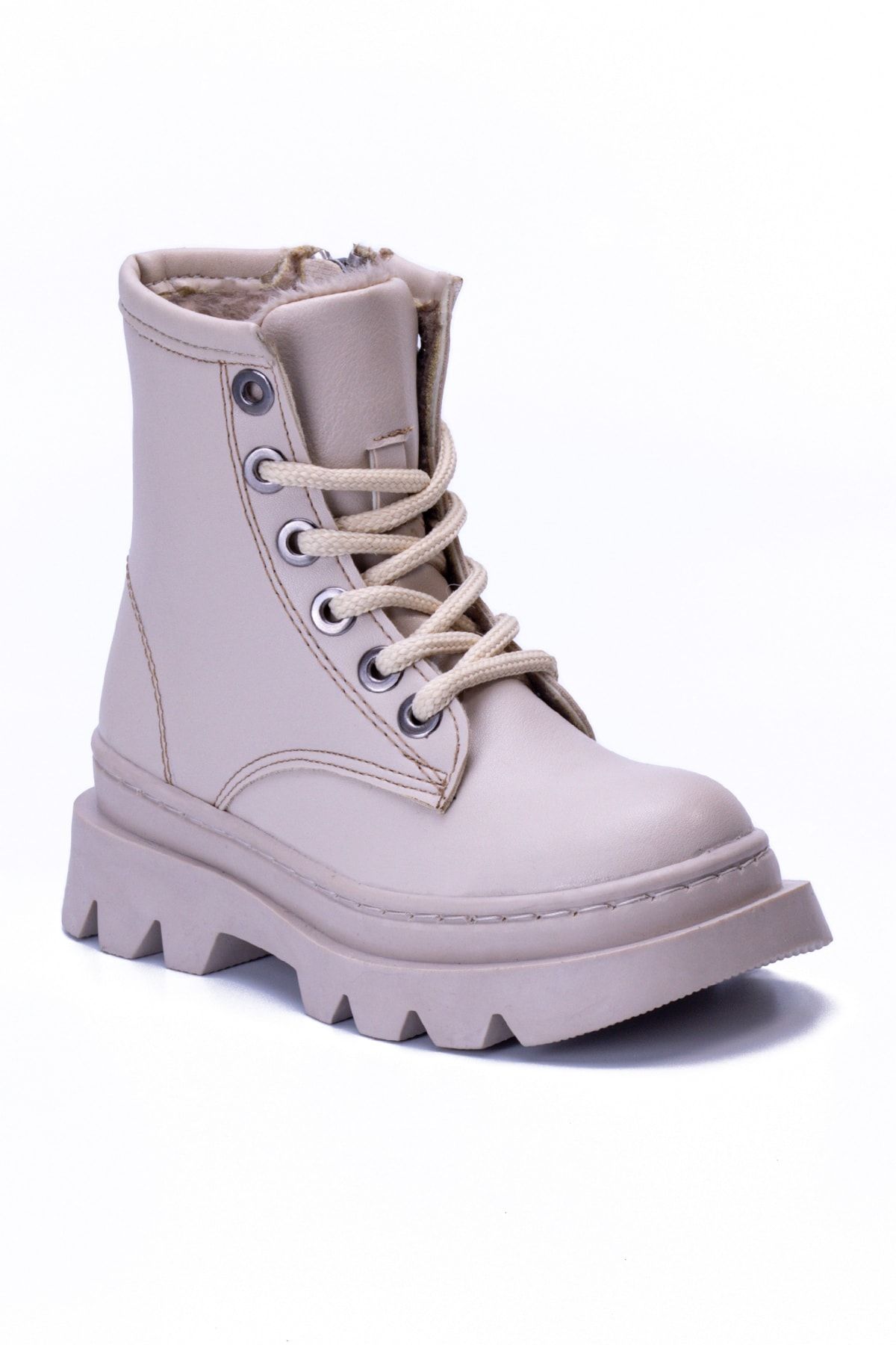 Beige Kids Boots Rk001