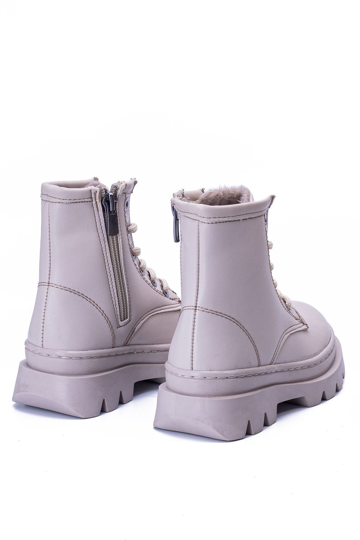 Beige Kids Boots Rk001