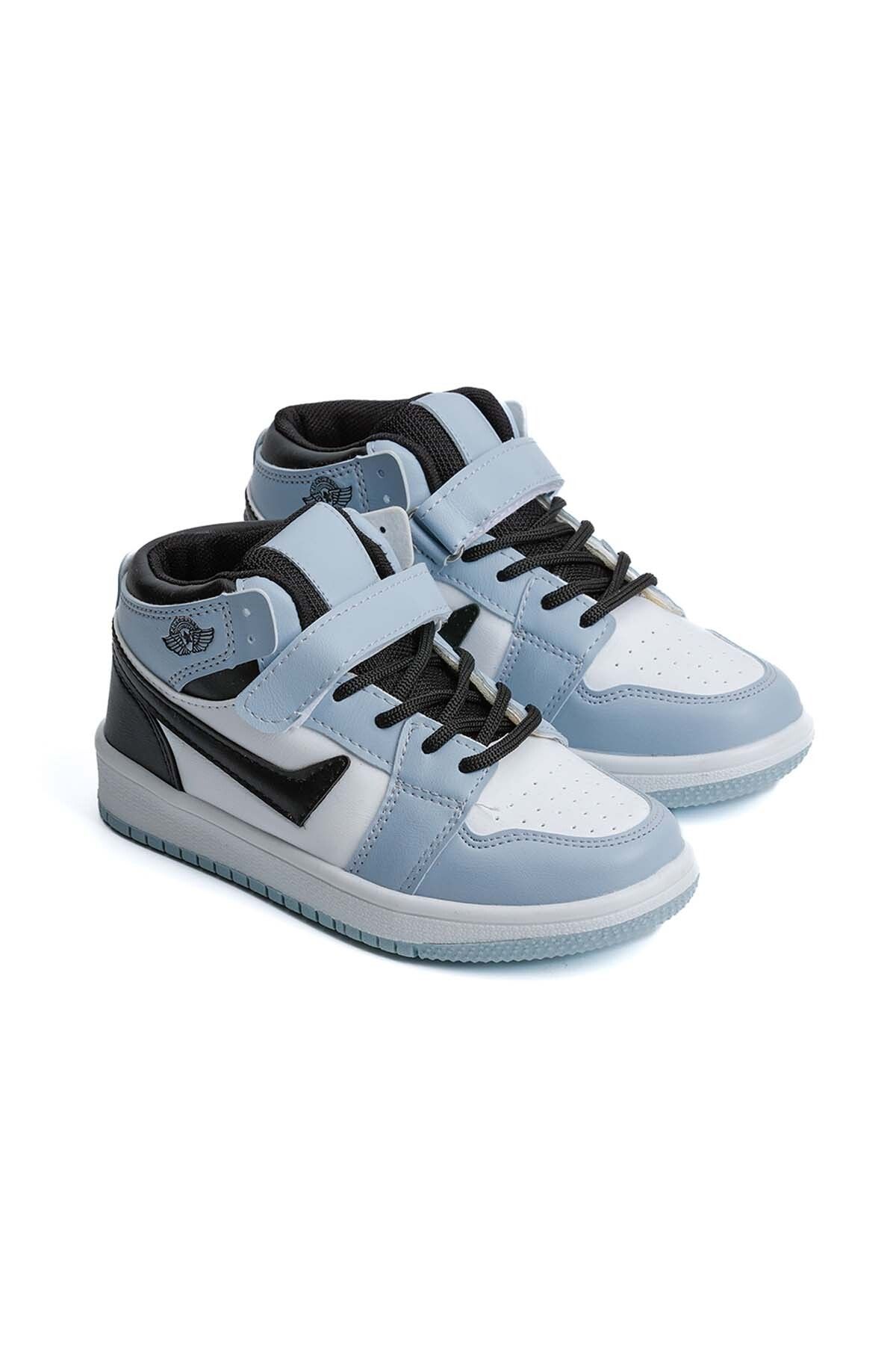 White Blue Kids Sneaker 7169