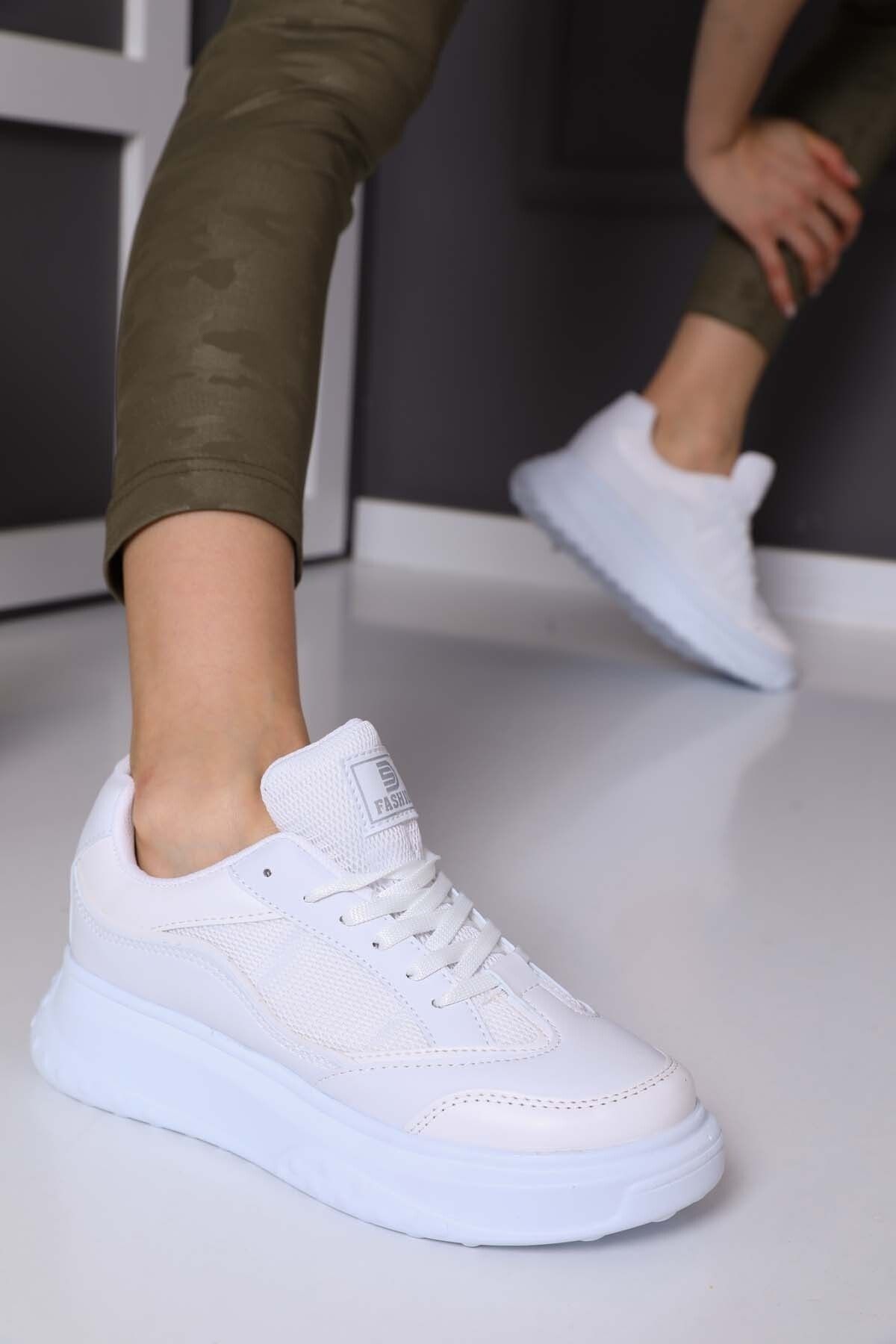 White Women's Sneaker 0153