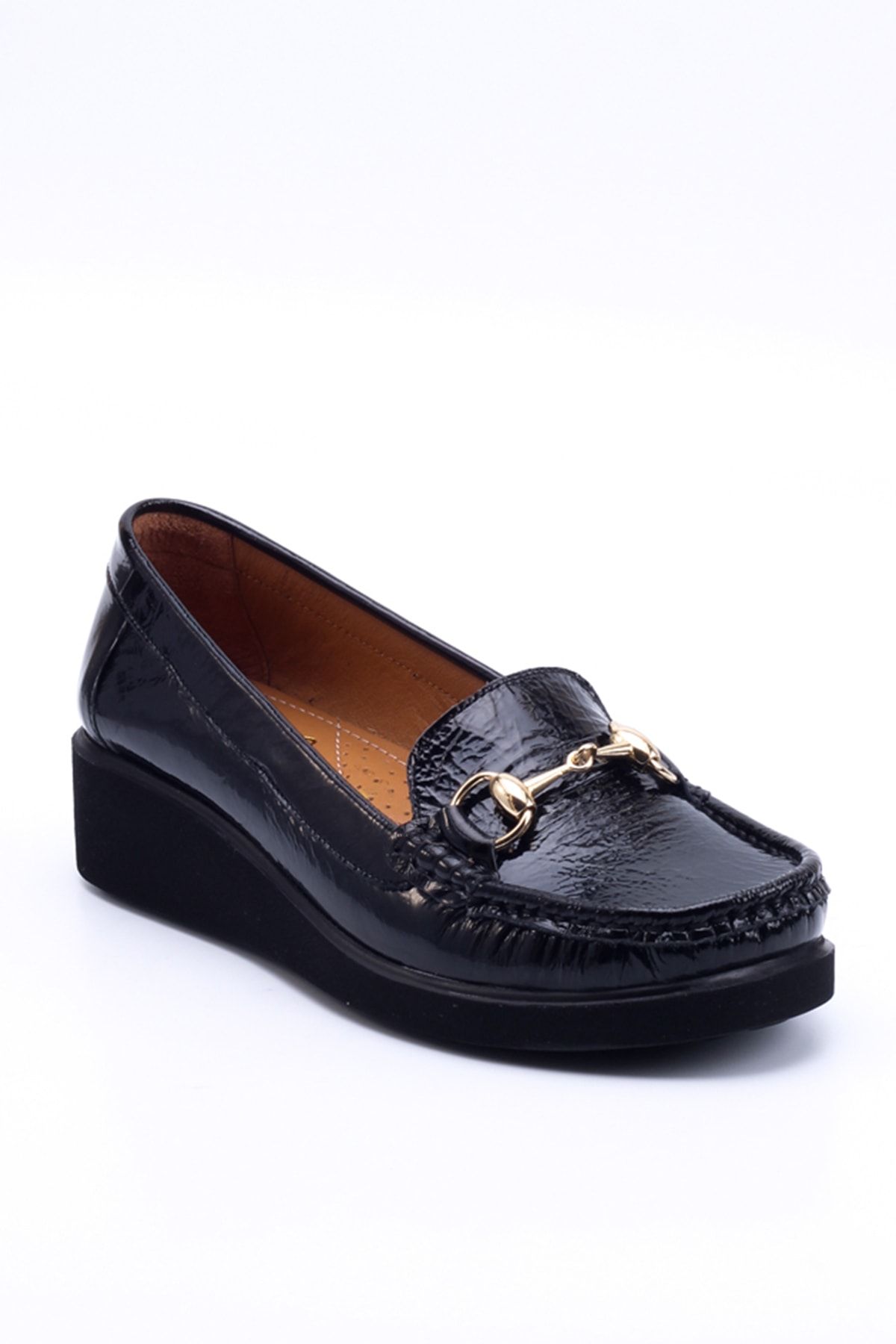 Black Women's Genuine Leather Shoes 747