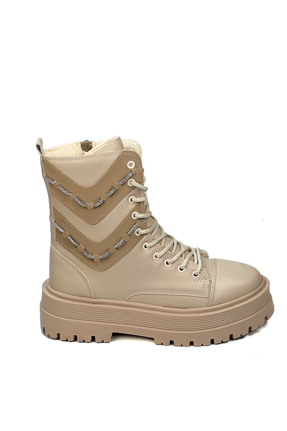 Beige Women's Postal Boots 197