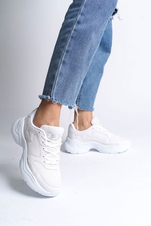 White Women's Sneaker 0152