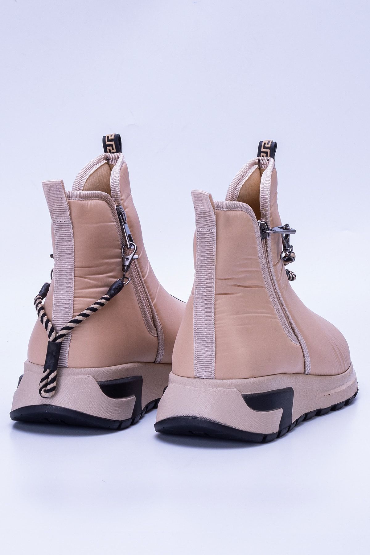 Beige Women Boots Bk155