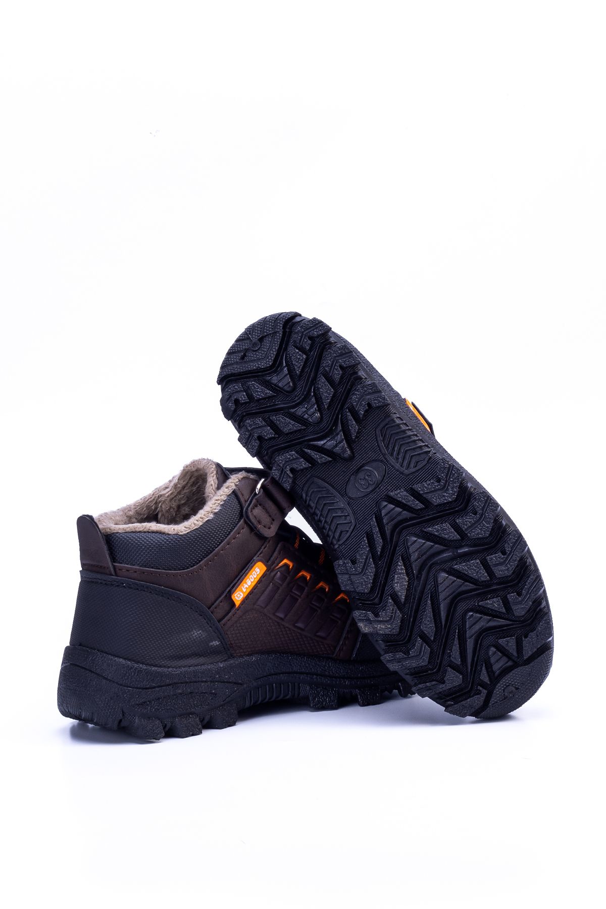 Black Orange Kids Boots L04