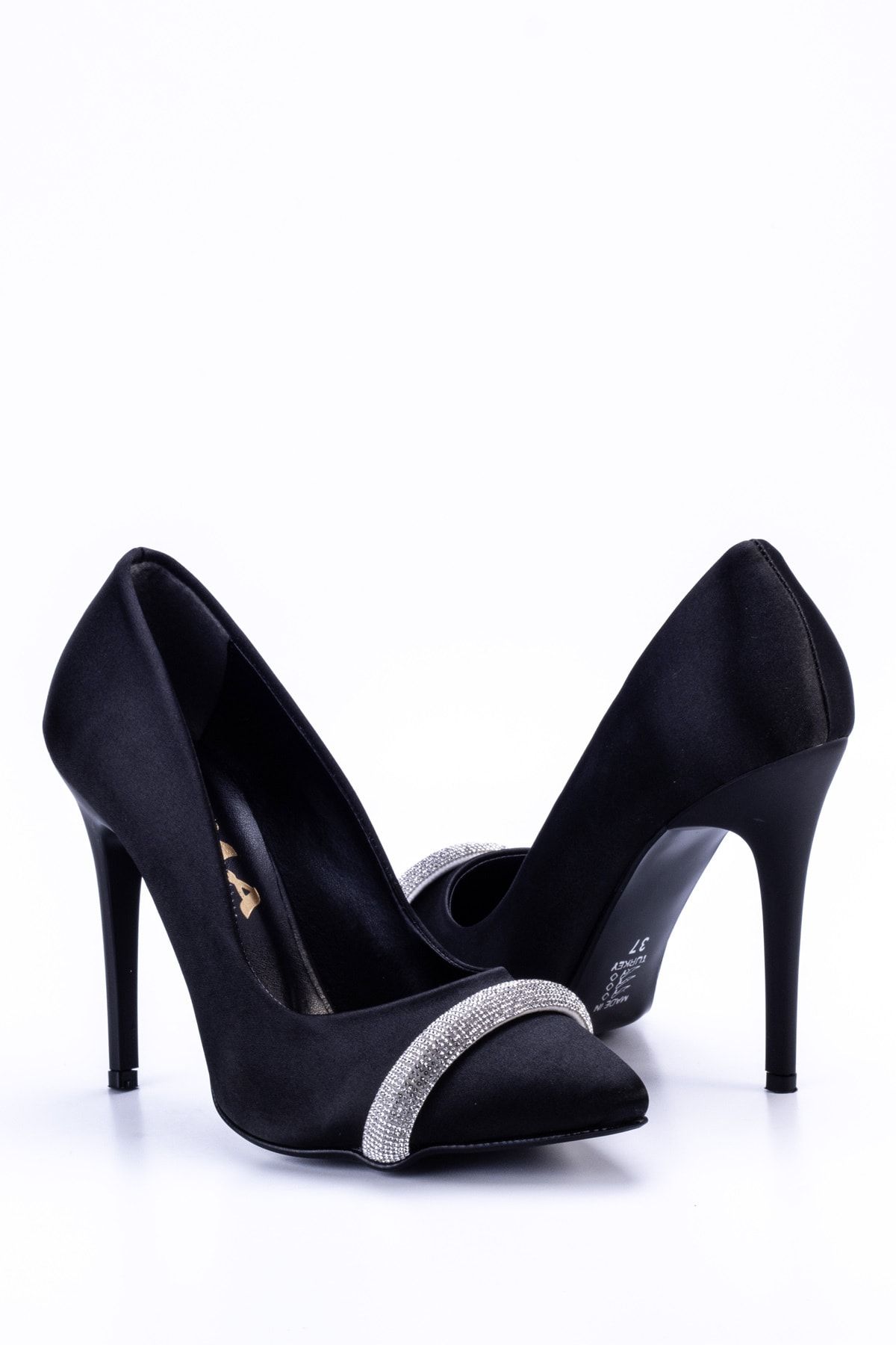 Black Women's Classic Heeled Shoes 1115