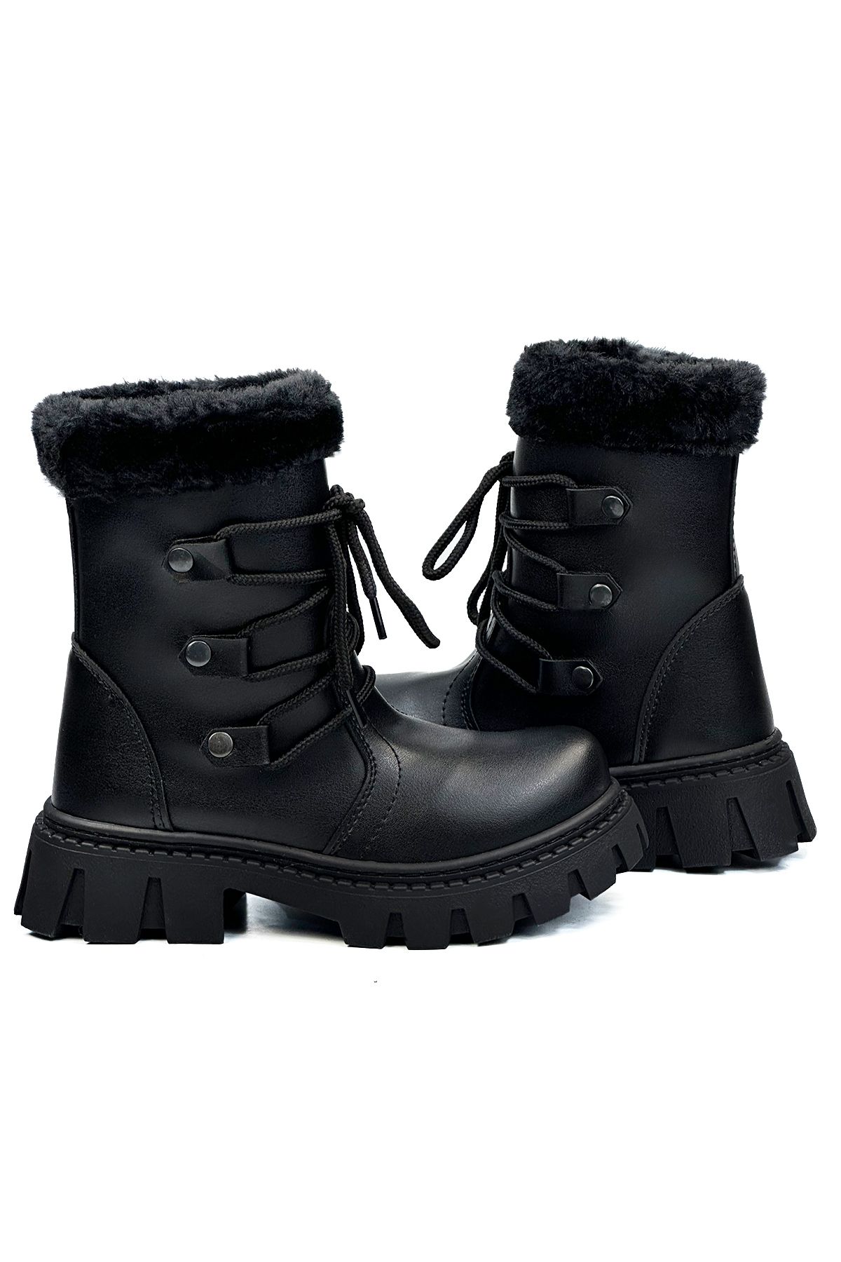 Black Children's Postal Boots 485