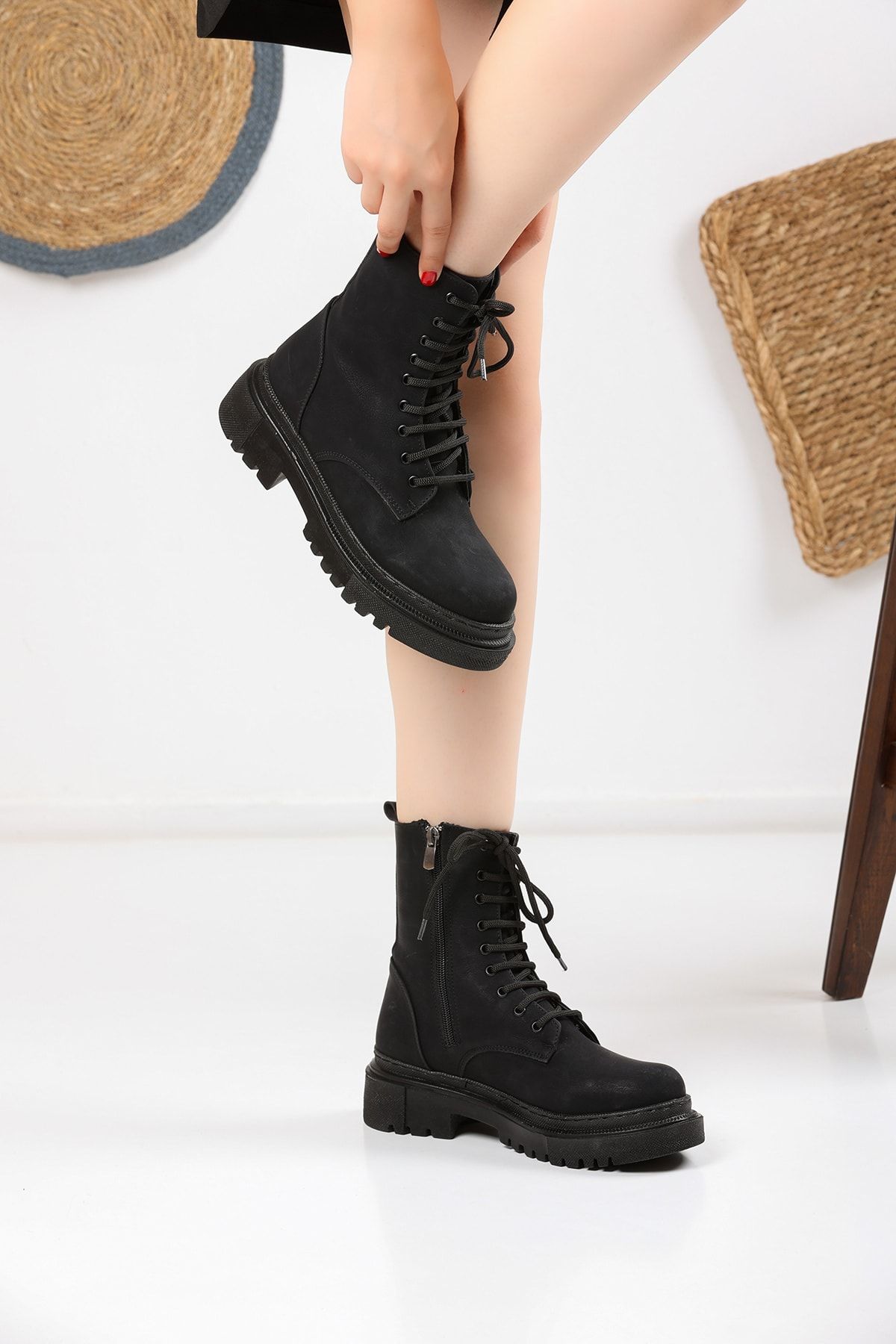 Black Matte Women's Boots 2155