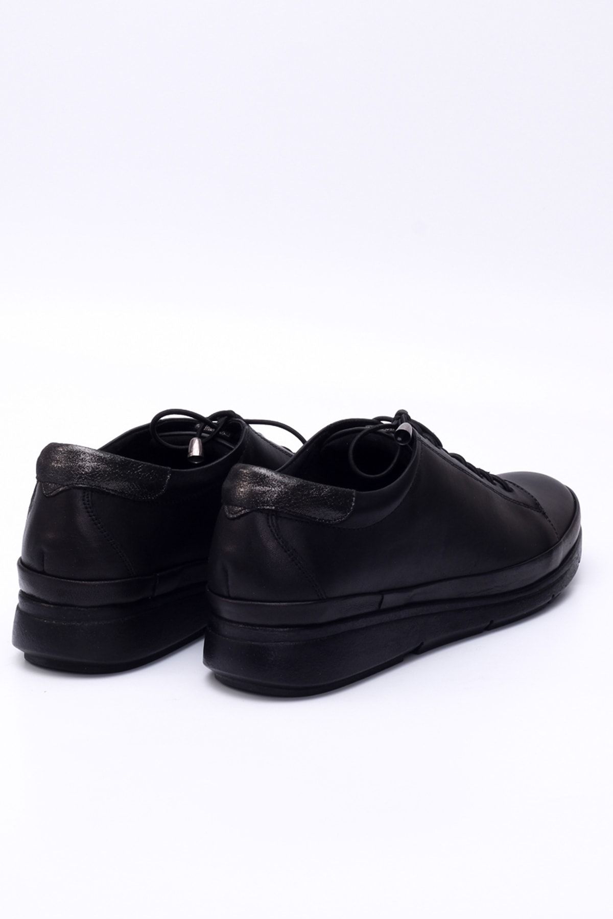 Black Women's Genuine Leather Shoes 4500