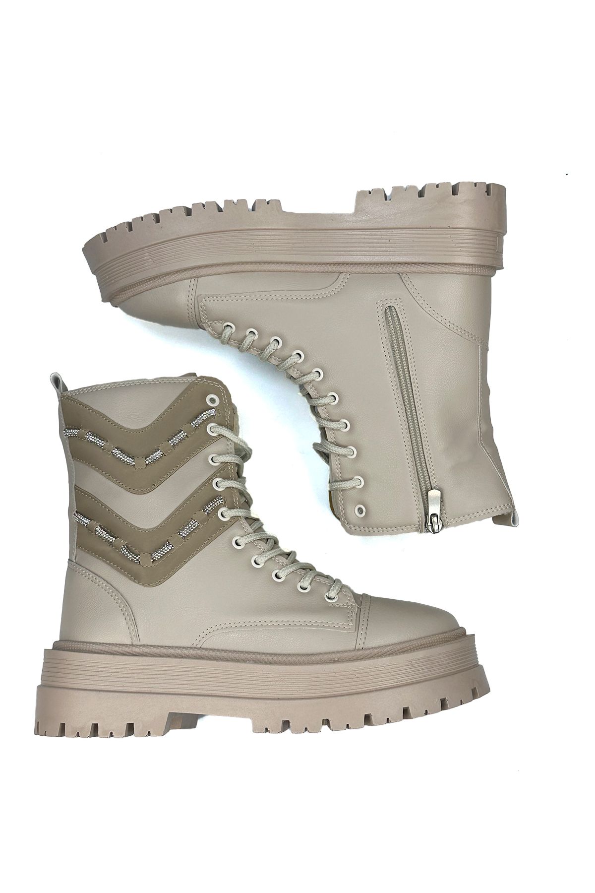 Beige Women's Postal Boots 197