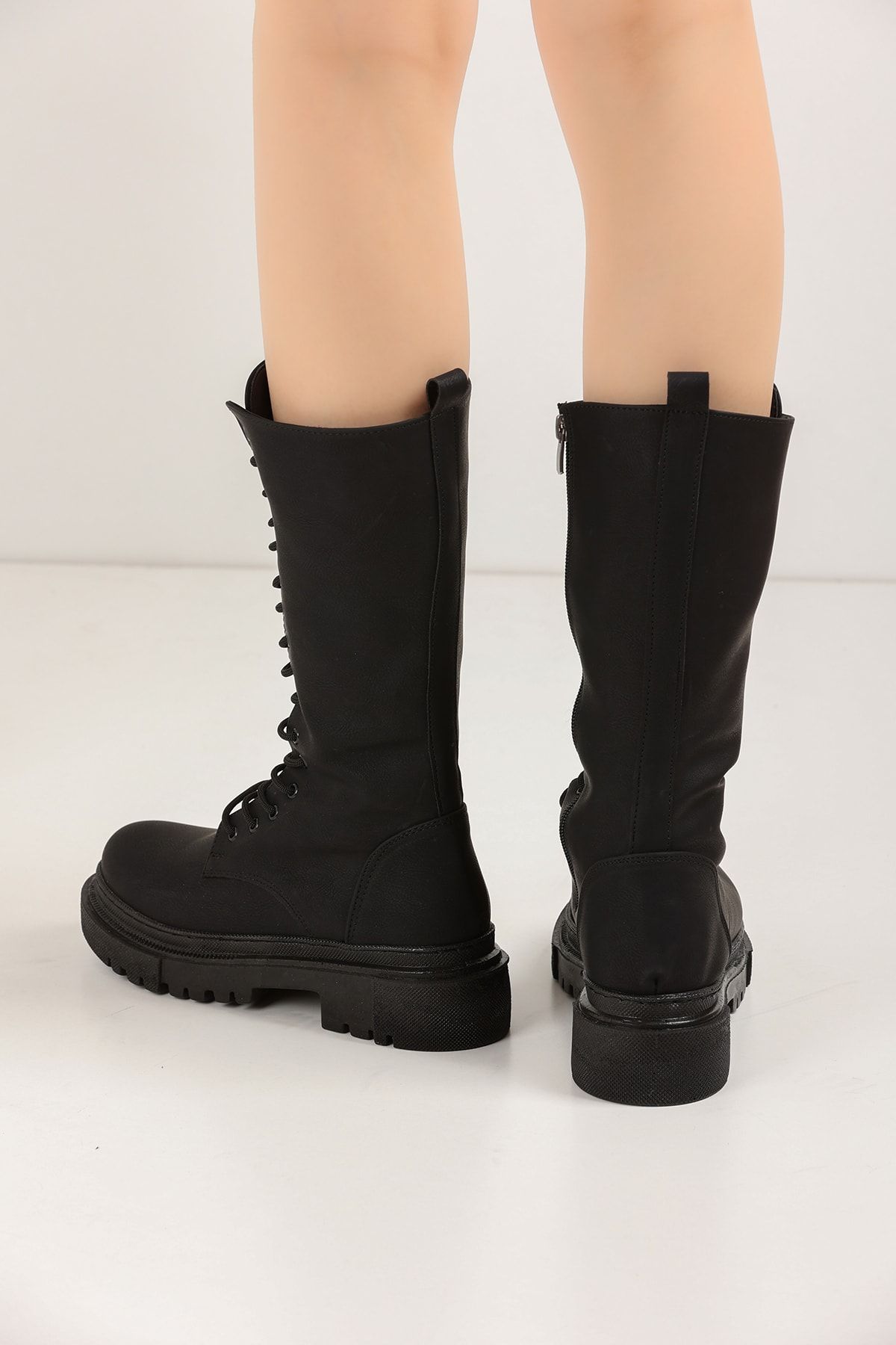 Black Matte Women's Boots K44