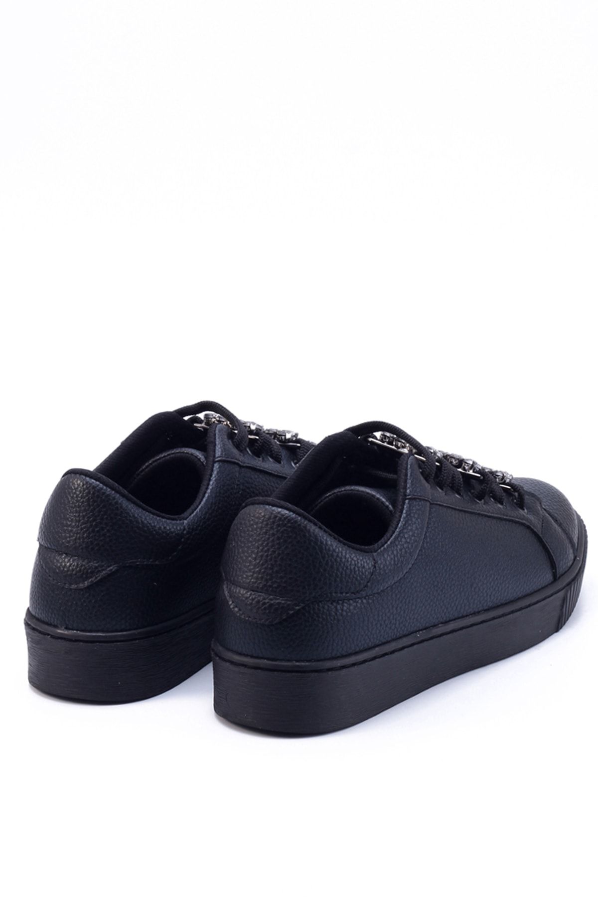 Black Women's Genuine Leather Shoes 7215