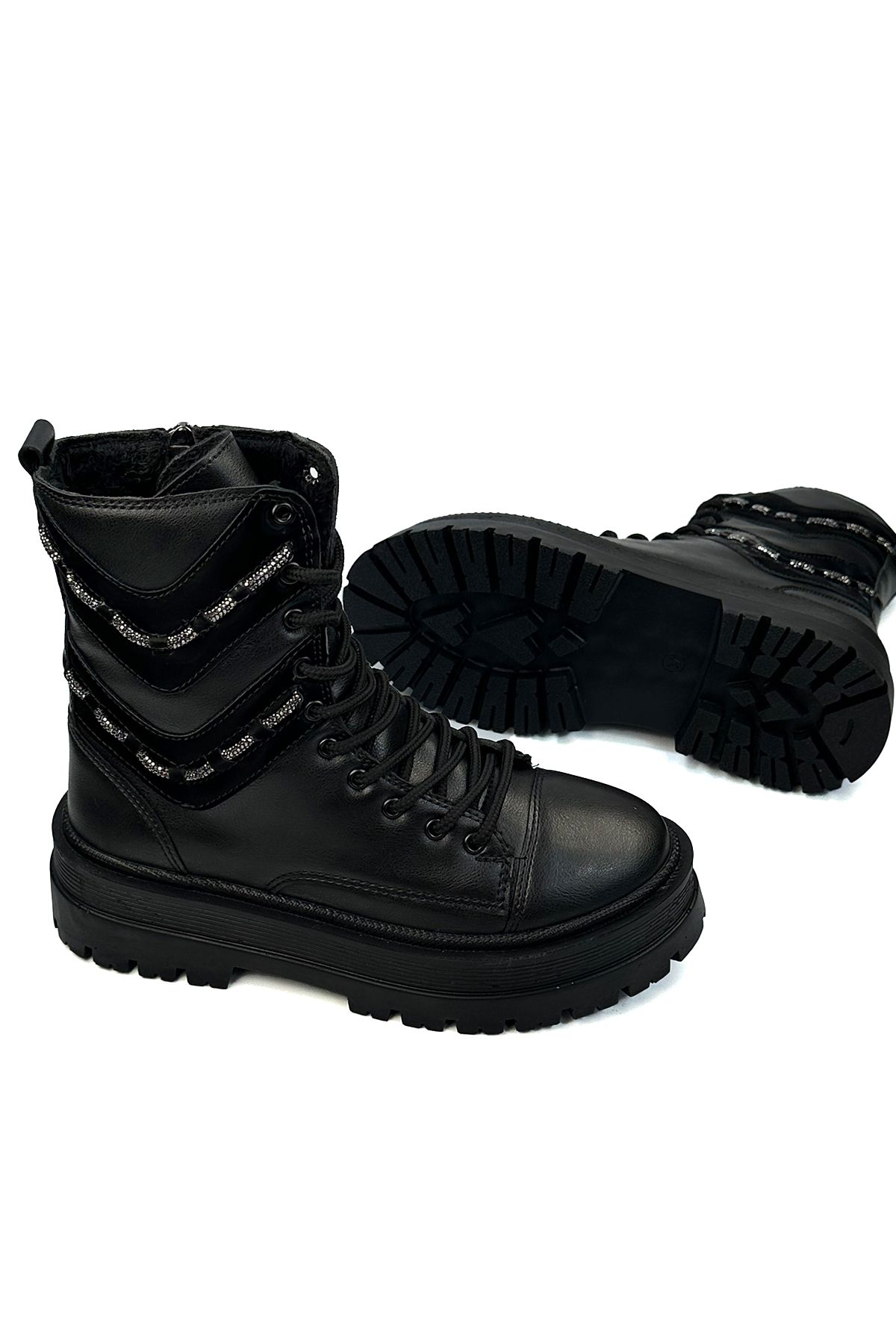 Black Women's Postal Boots 197