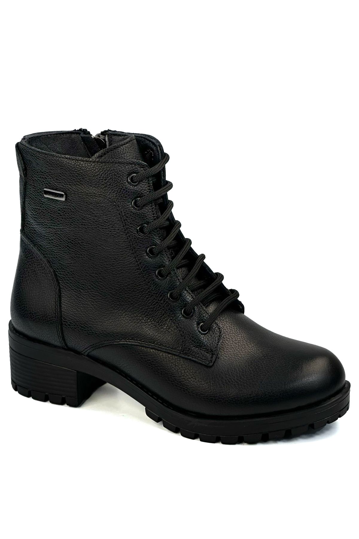 Black Women's Genuine Leather Boots MYM0005