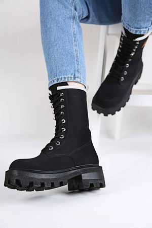 Black Women's Boots Em2391