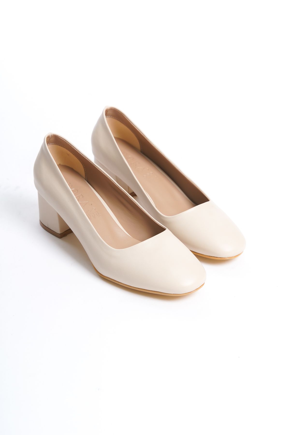 Ten Women's Stylish Casual Classic 5 cm Thick Heeled Shoes DRK022