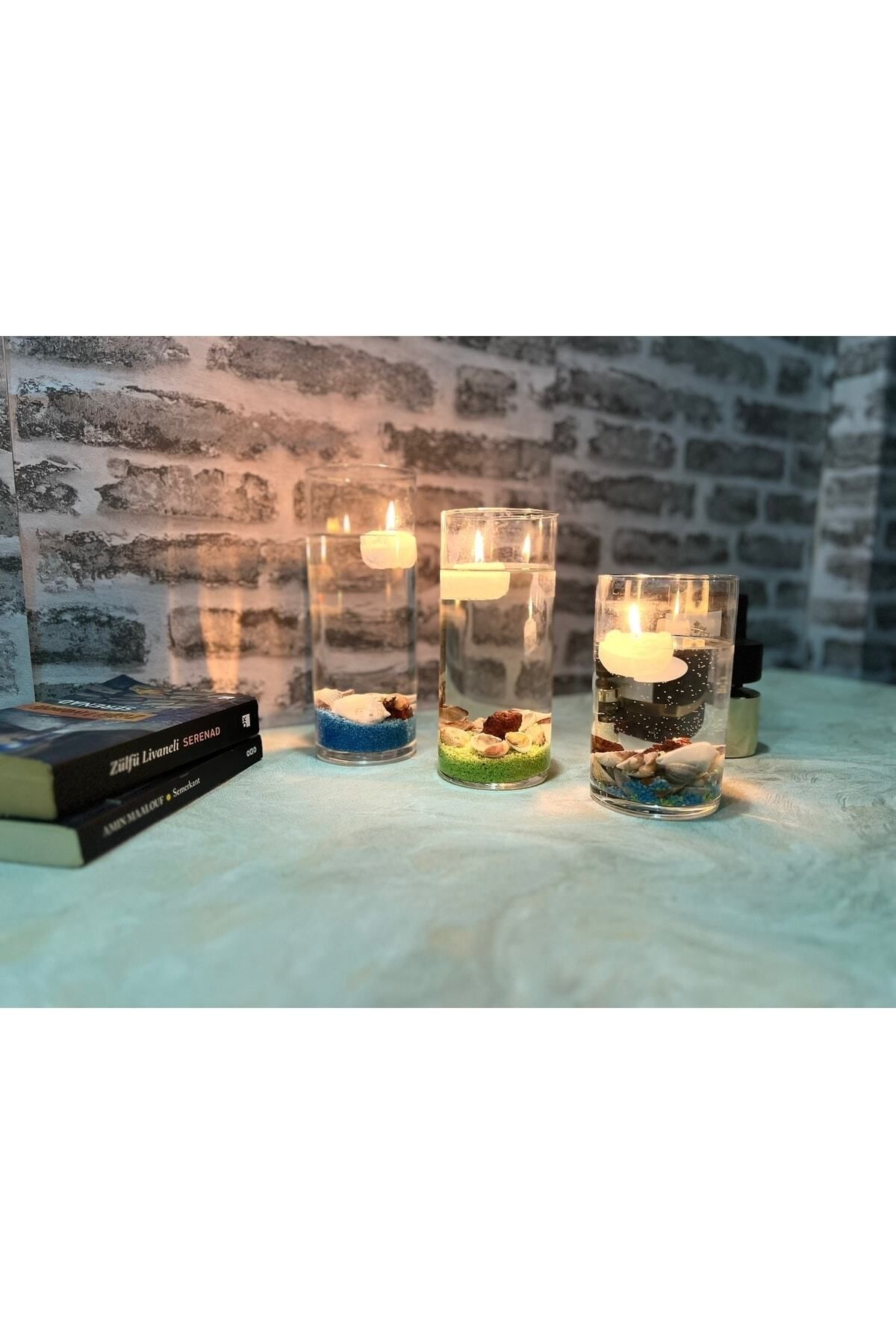 3-Piece Cylinder Candle Holder -rsglassware Diameter 9 Cm - Lengths 12 - 15 - 20 Cm