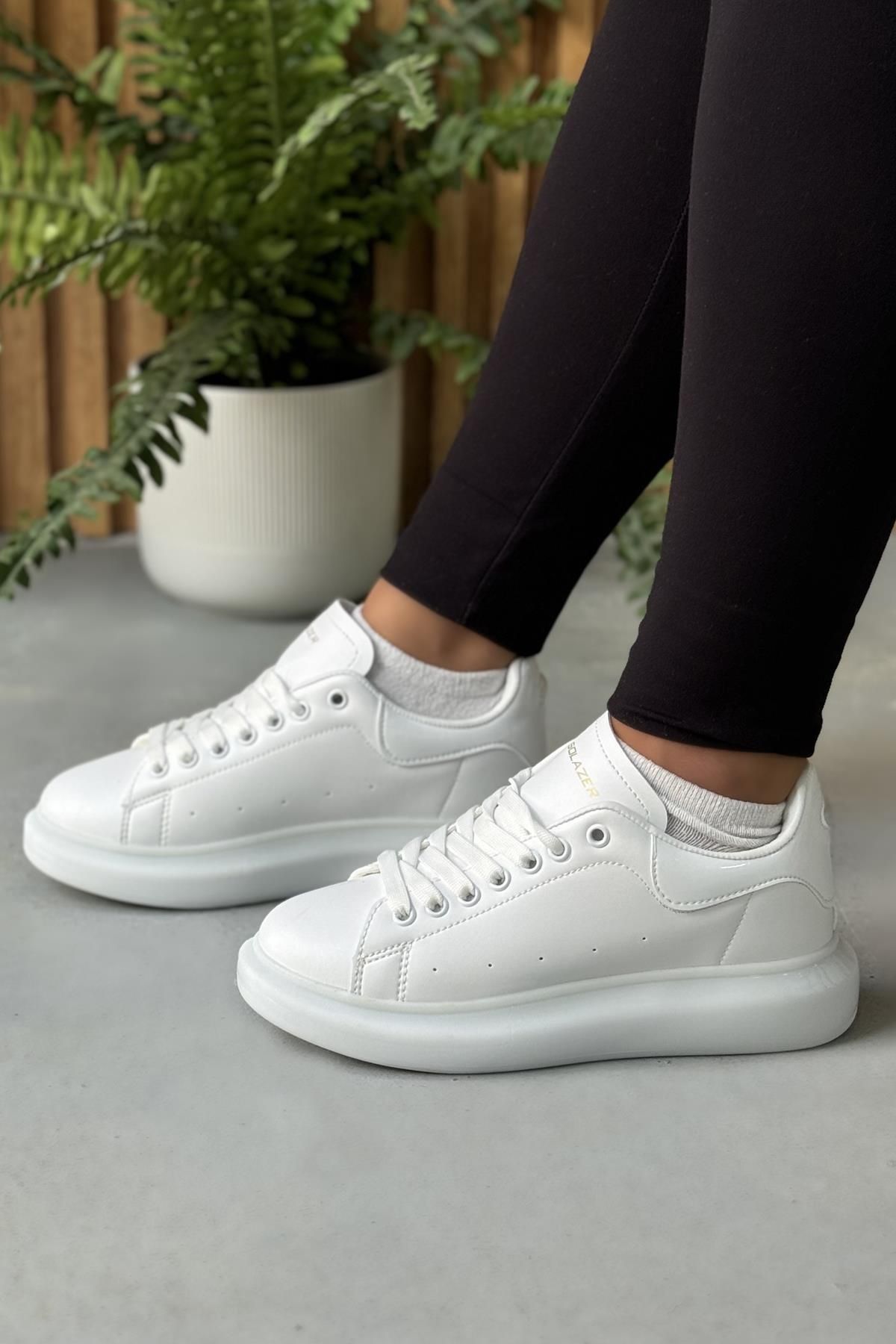 Women's Orthopedic Transparent Sole Skin Sneaker Casual Sneakers 032