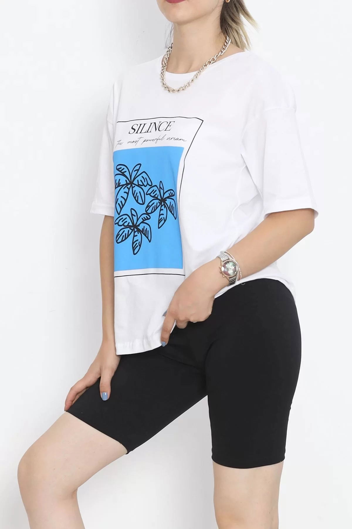 Printed Crew Neck T-shirt White - 16520.1567.