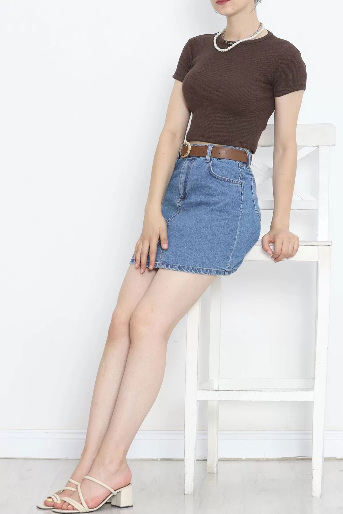 Crew Neck Camisole Body Light Brown - 18880.1567.