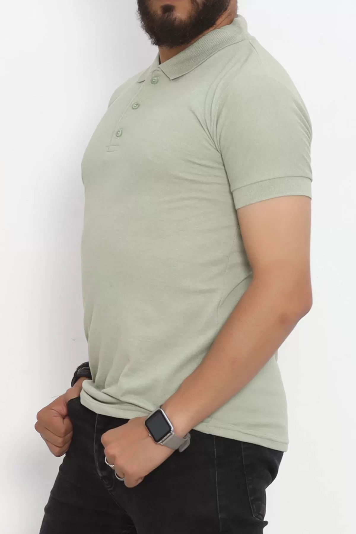 Polo Collar T-shirt Khaki - 16518.1778.