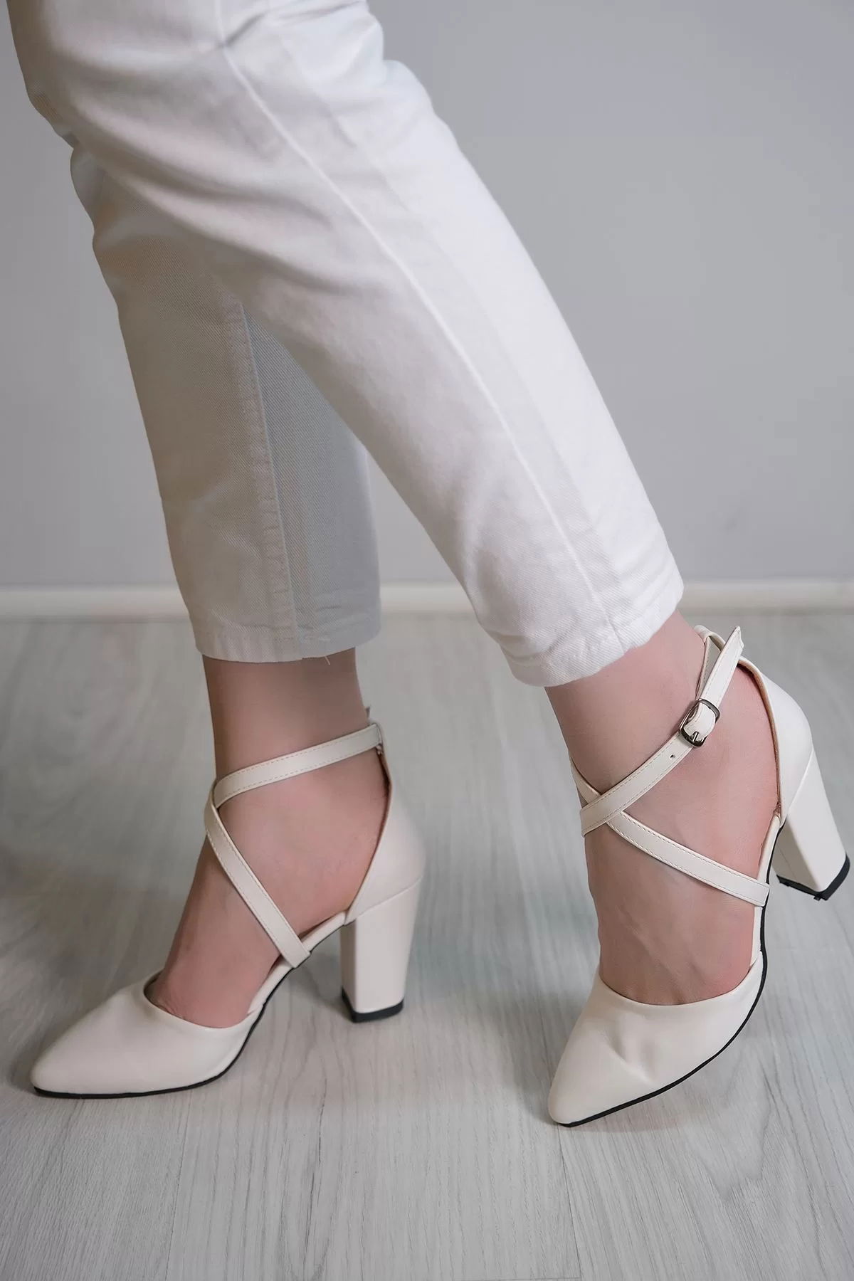 7 Cm Heeled Shoes White - 5179.264.