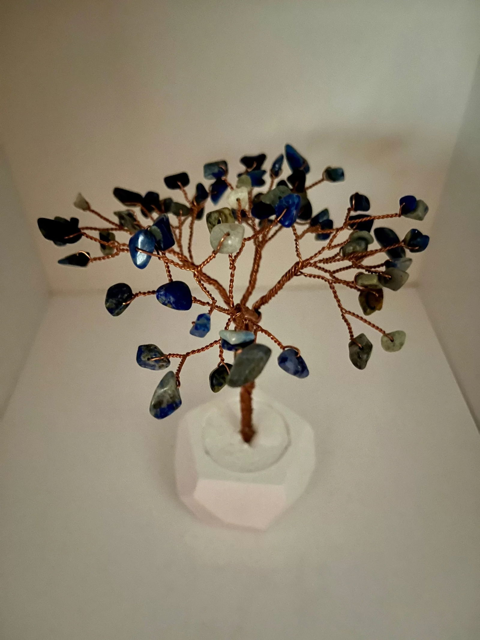 Blue Lapis Natural Stone Tree