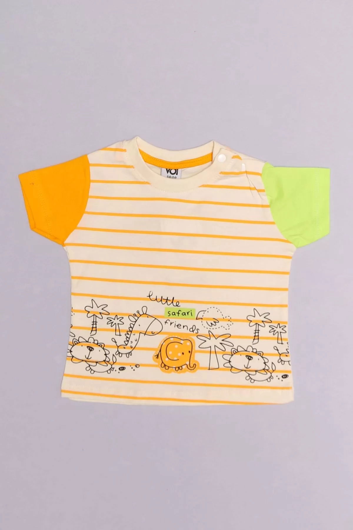 6-18 Months Striped Baby Set Oranj - 152454.1803.